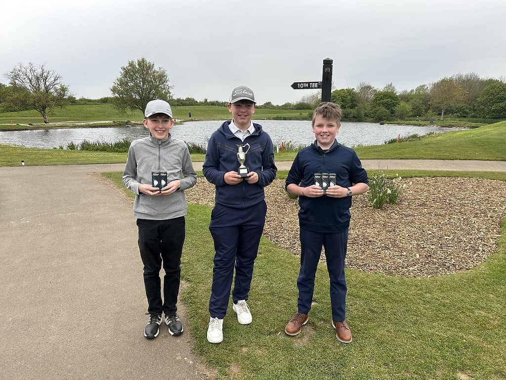 From L-R 3rd place Timo Herr, Champion Alfie Copeland & Runner Up James McCann