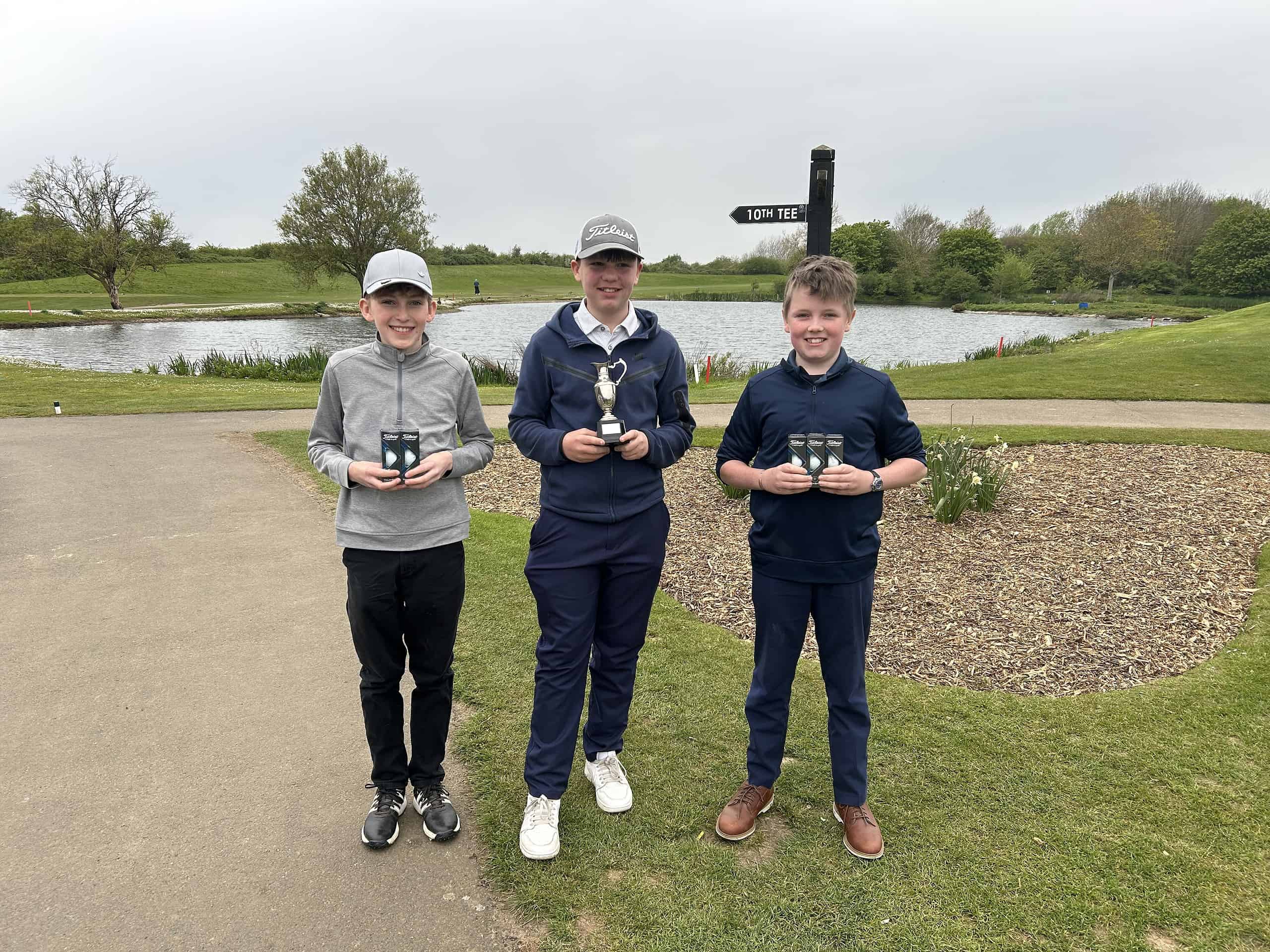 From L-R 3rd place Timo Herr, Champion Alfie Copeland & Runner Up James McCann
